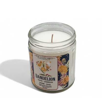 Dandelion – 7 oz - Cardamom, Clover, Geranium, Lemongrass, Jasmine – Container