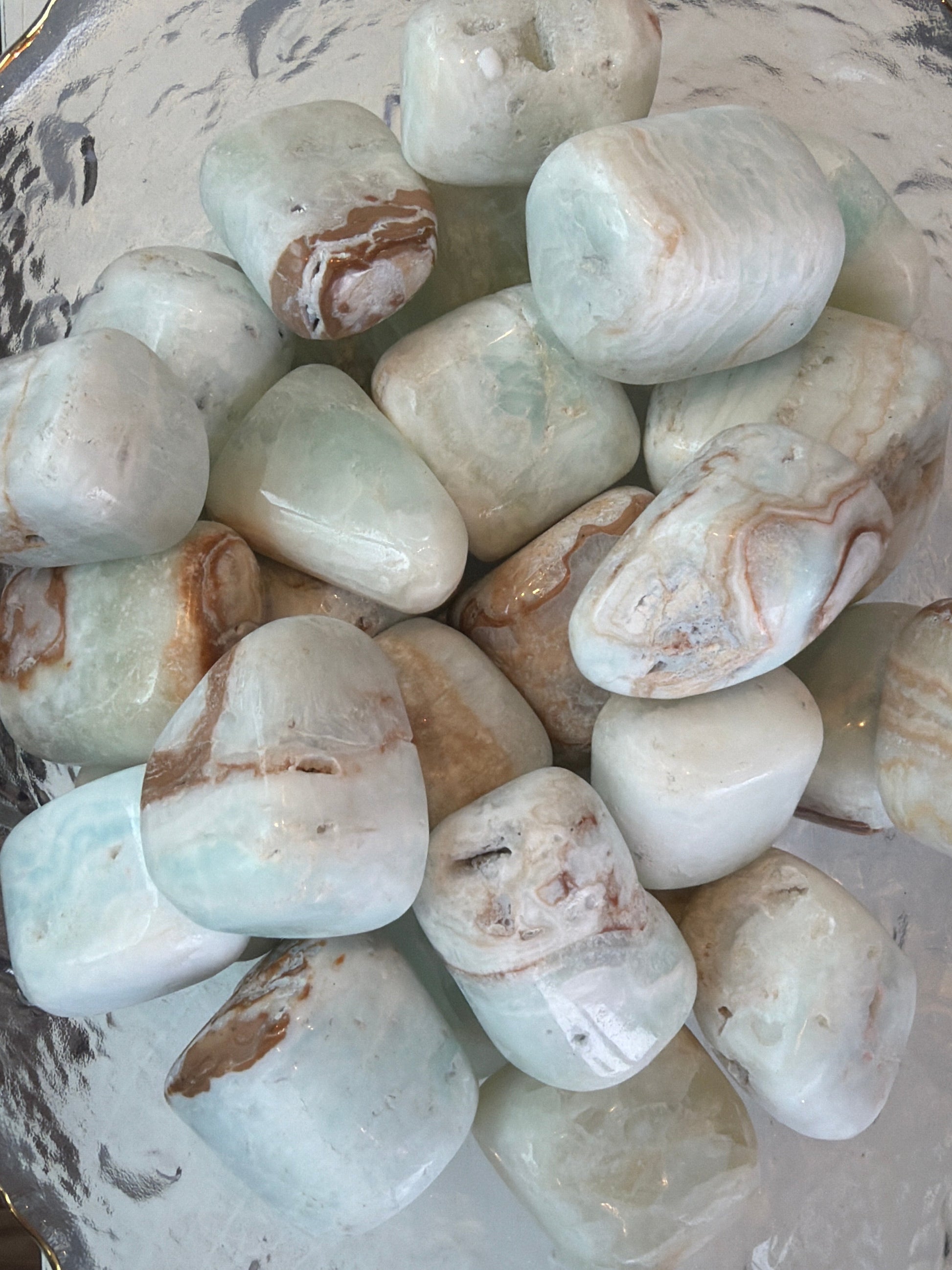 Caribbean Calcite – Tumble (square)