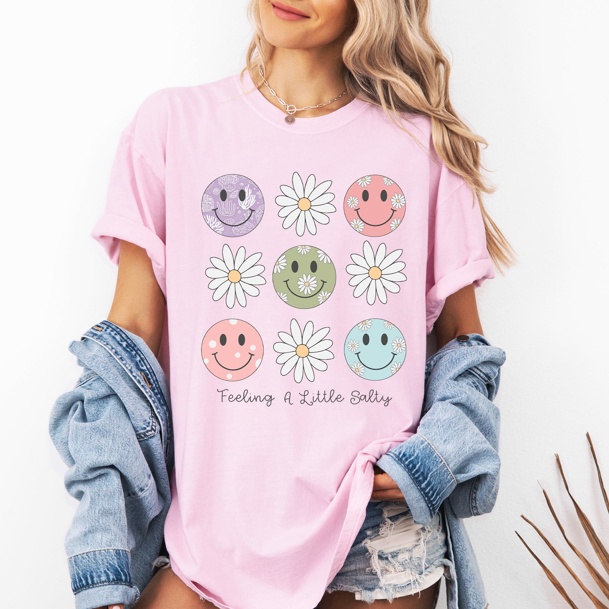 Feeling A Little Salty - Comfort Colors T-Shirt – Blossom Light Pink T-Shirt