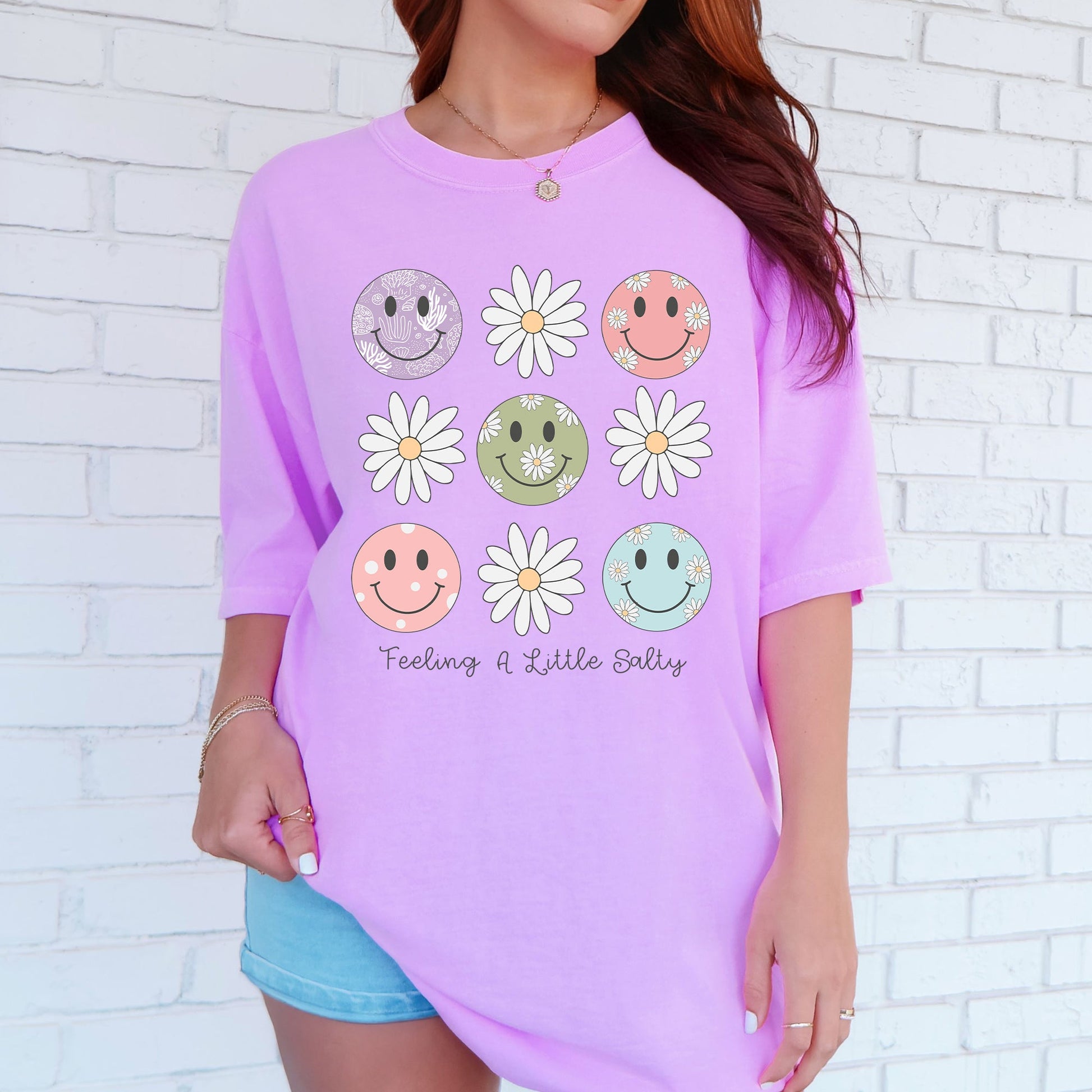 Feeling A Little Salty - Comfort Colors T-Shirt – Neon Violet T-Shirt