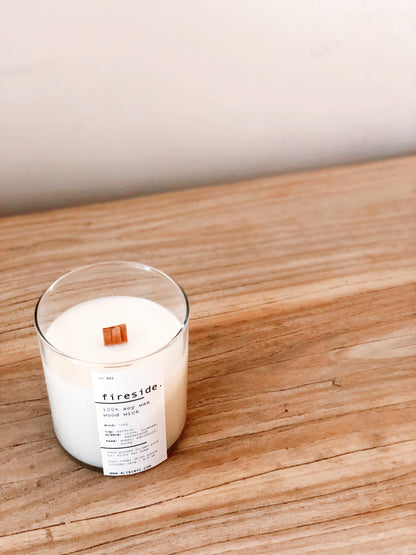 FIRESIDE | 100% SOY WOODEN WICK CANDLE