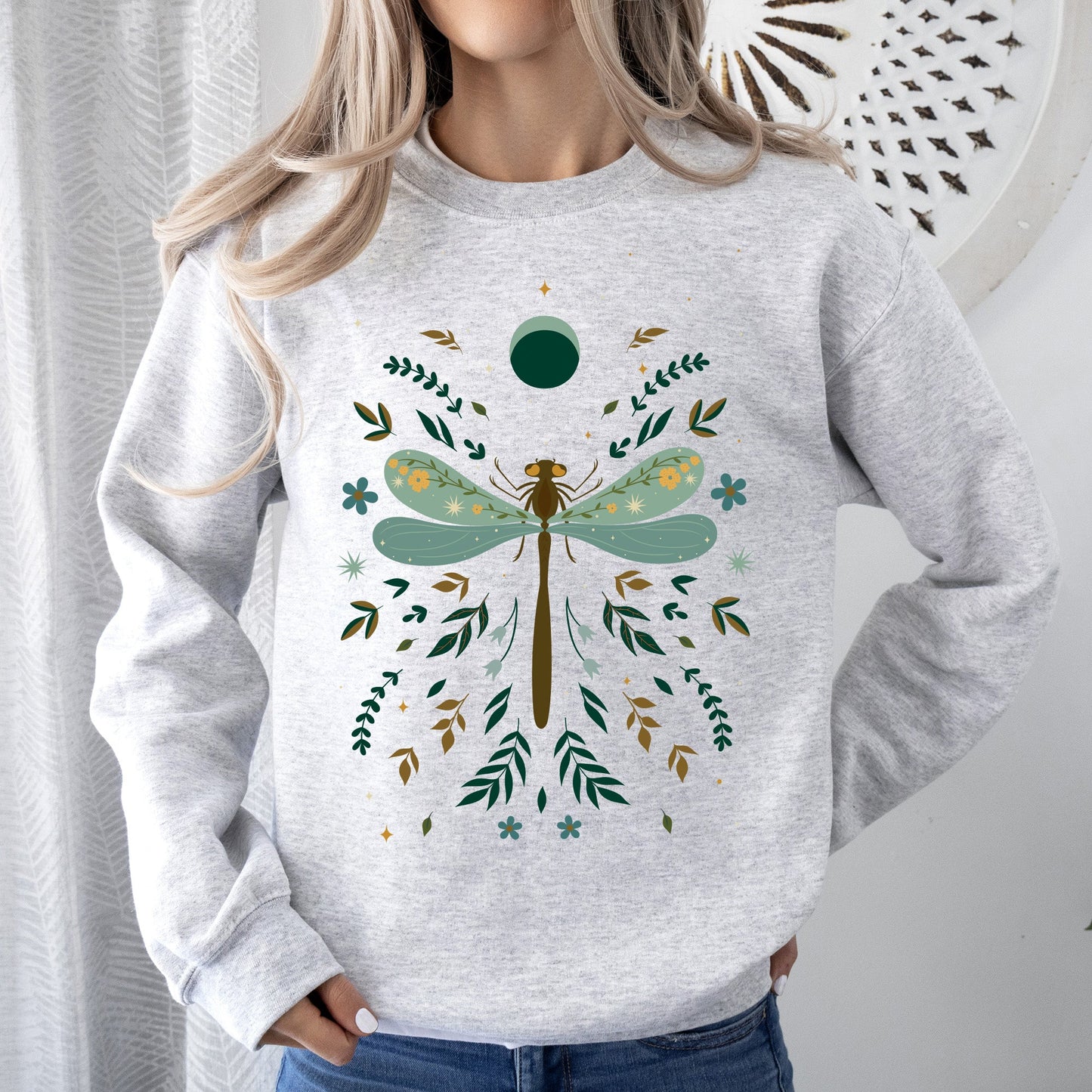 Floral Night Sky - Sweatshirt – Ash Sweatshirt