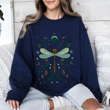Floral Night Sky - Sweatshirt – Navy Sweatshirt