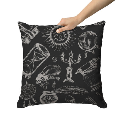 Fortune Teller - Throw Pillow (Dark)