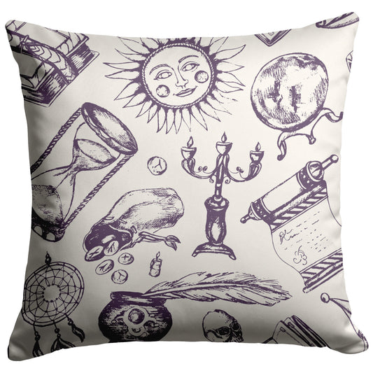 Fortune Teller - Throw Pillow (Light)