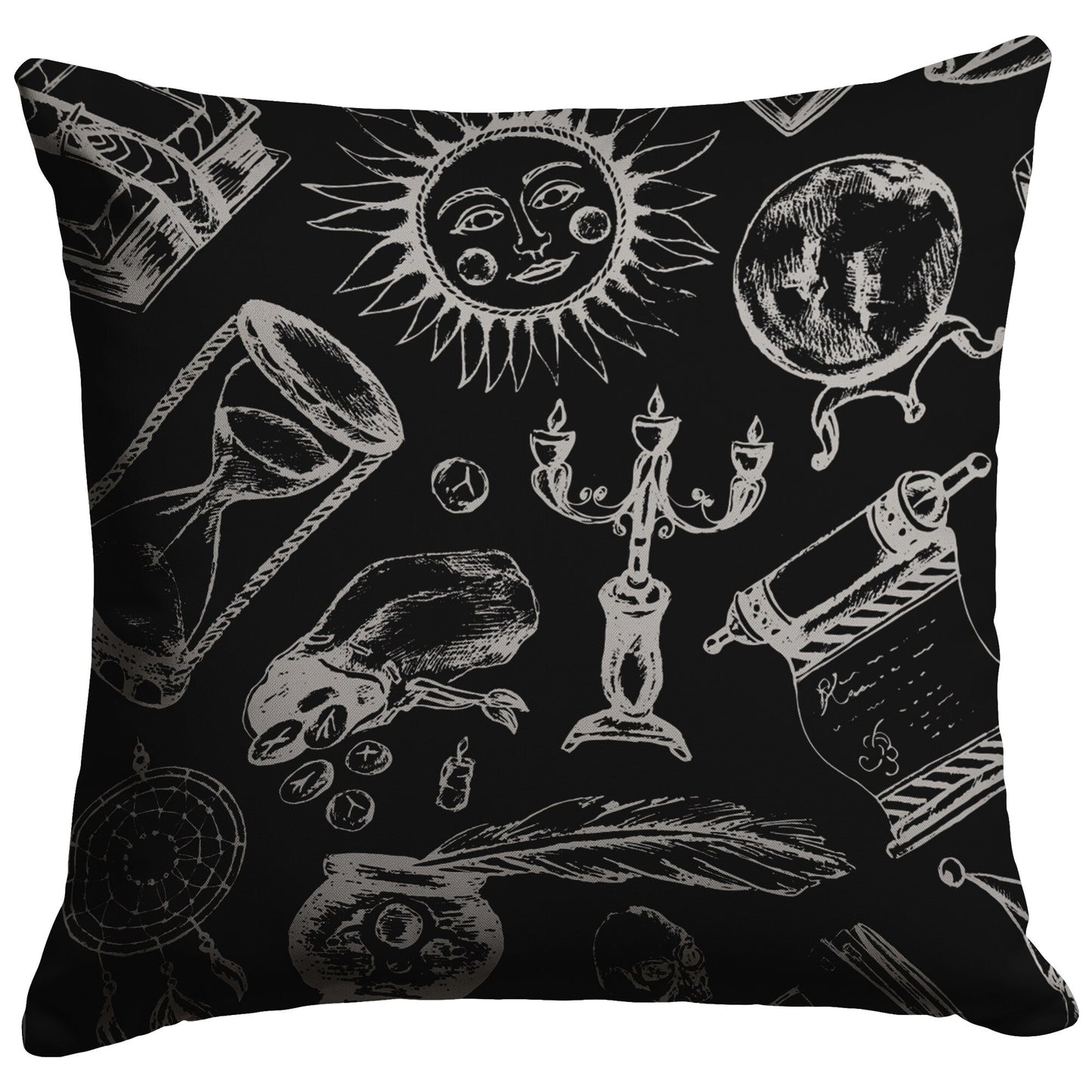Fortune Teller - Throw Pillow (Dark)