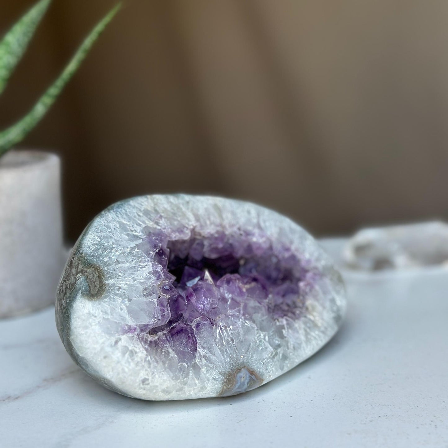 Amethyst Cave Geode – Small Crystal Caves for Decor & Healing