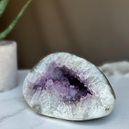 Amethyst Cave Geode – Small Crystal Caves for Decor & Healing