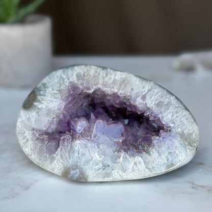 Amethyst Cave Geode – Small Crystal Caves for Decor & Healing