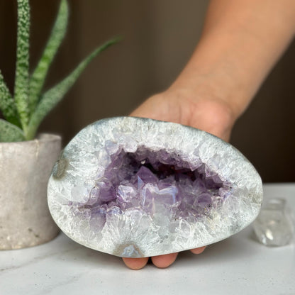 Amethyst Cave Geode – Small Crystal Caves for Decor & Healing