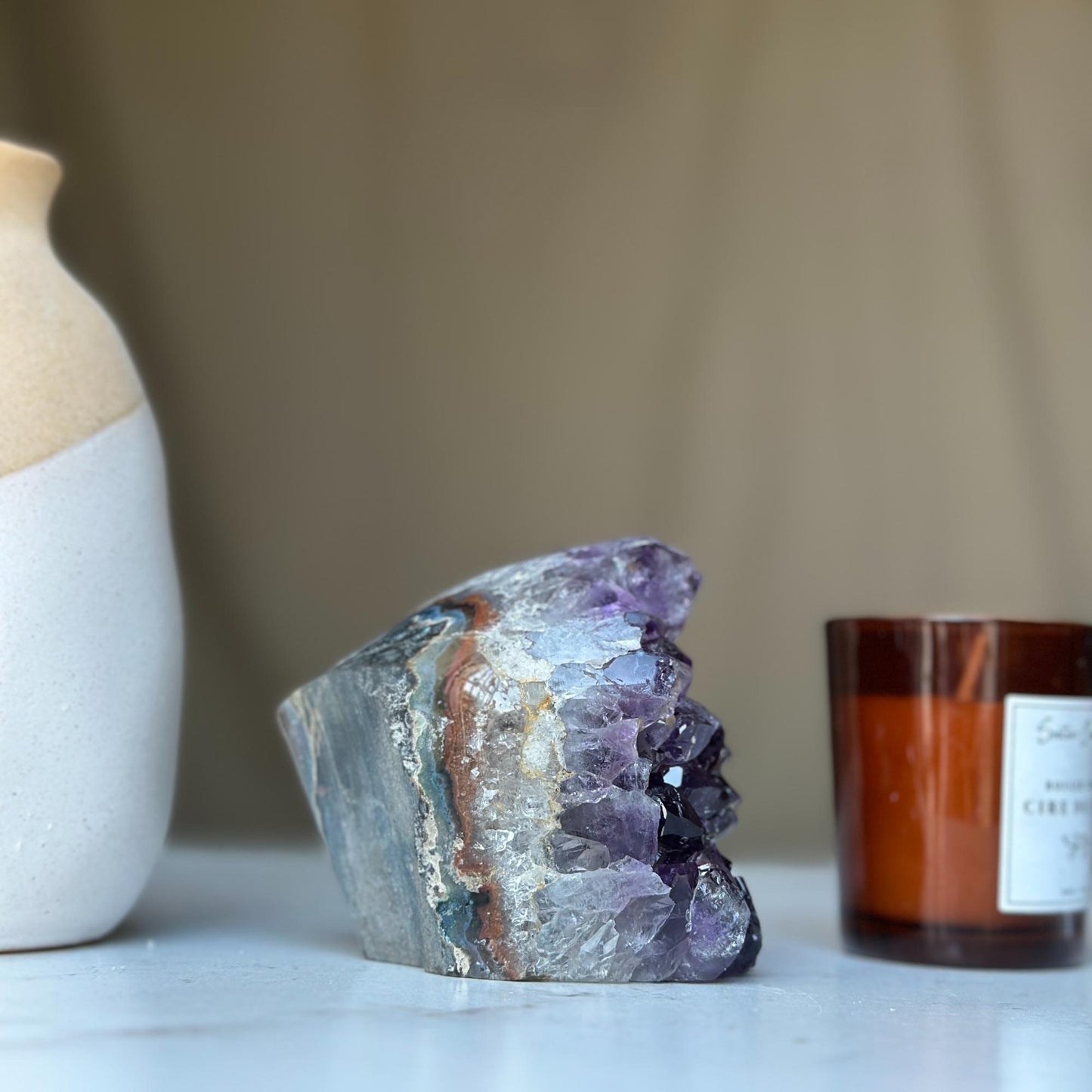 Amethyst Geode – Large Crystal Cluster Statement Piece