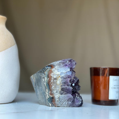 Amethyst Geode – Large Crystal Cluster Statement Piece