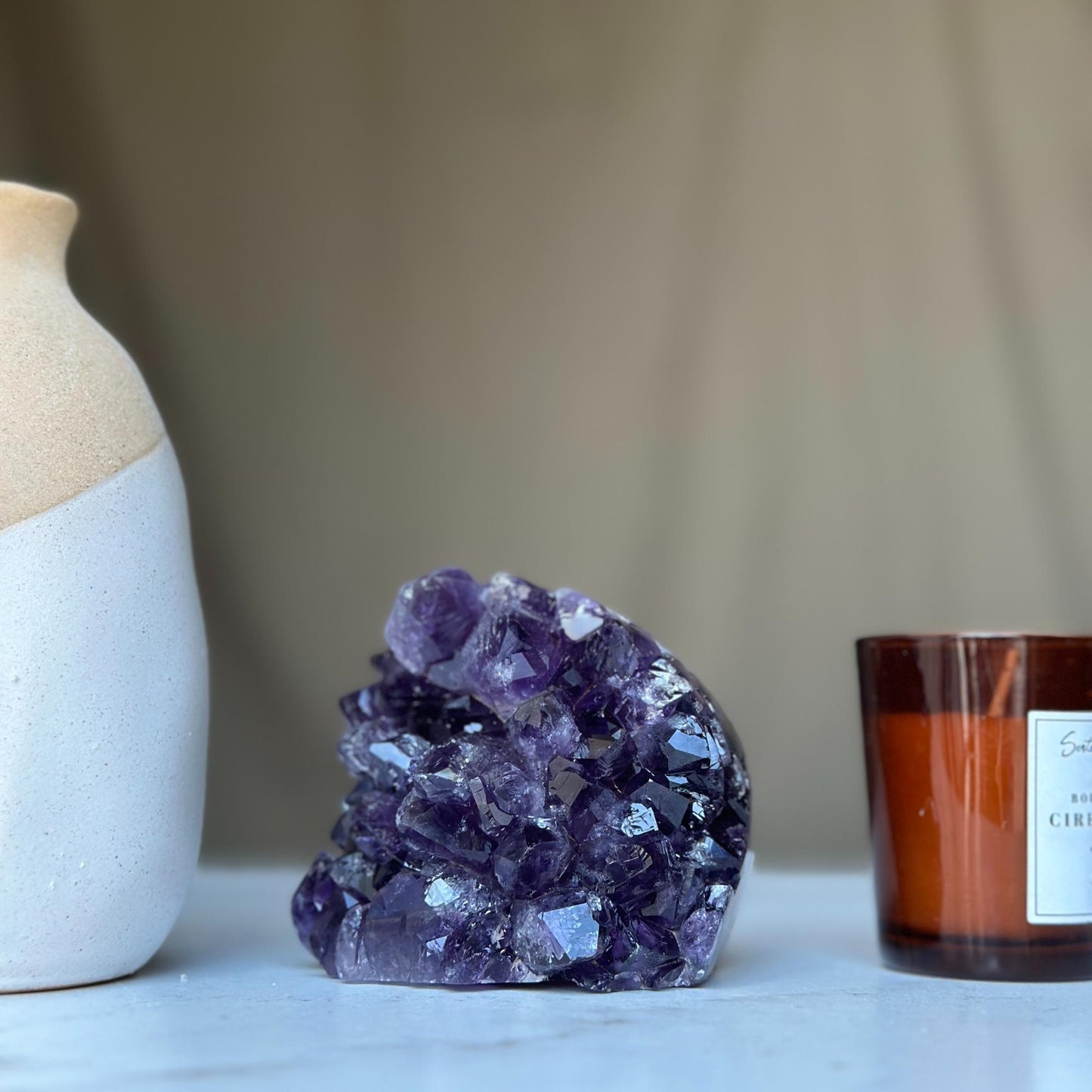 Amethyst Geode – Large Crystal Cluster Statement Piece