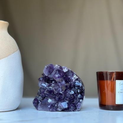 Amethyst Geode – Large Crystal Cluster Statement Piece