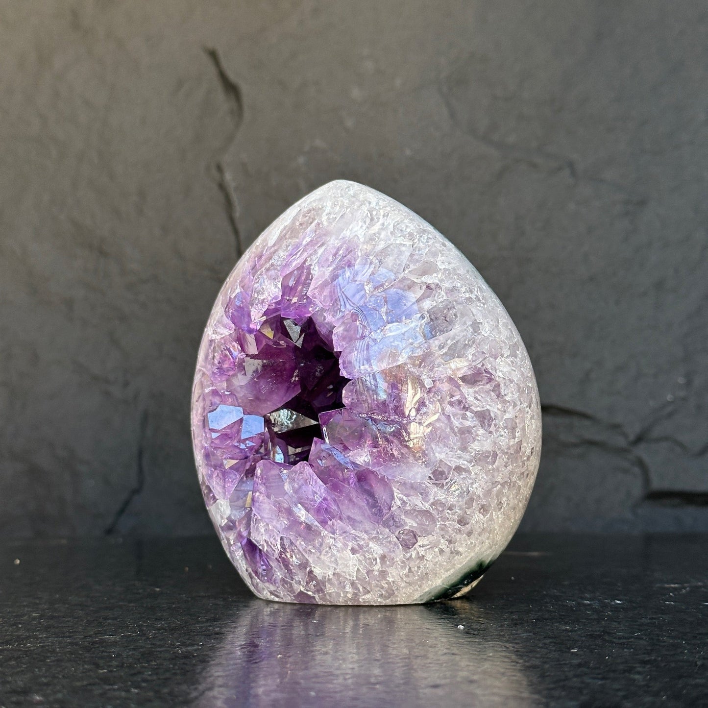 Amethyst Geode – 5+ lb Deep Purple Crystal Cluster