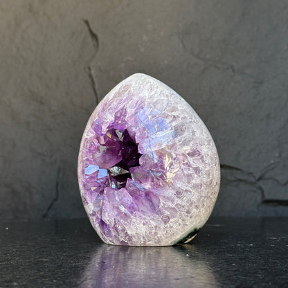 Amethyst Geode – 5+ lb Deep Purple Crystal Cluster