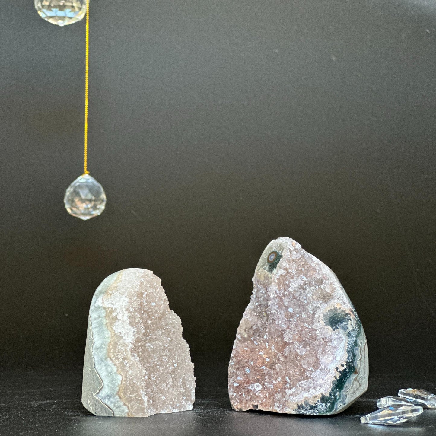 Rainbow amethyst set