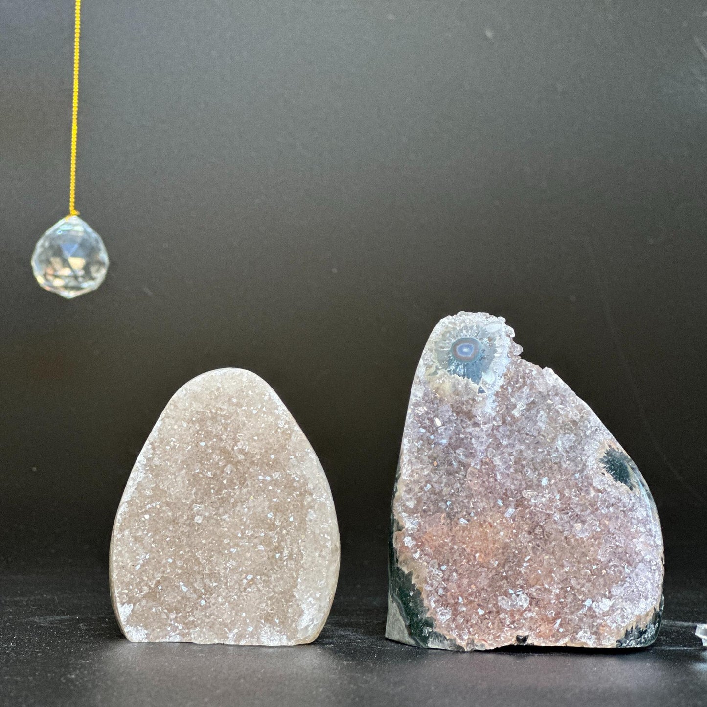 Rainbow amethyst set