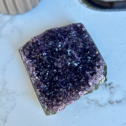Flat Amethyst raw cluster