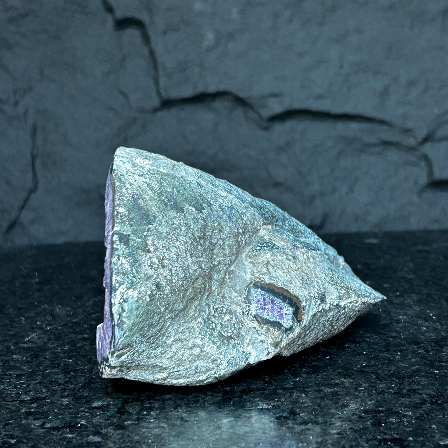 Large Deep Purple Amethyst Geode – Natural Crystal Statement Piece