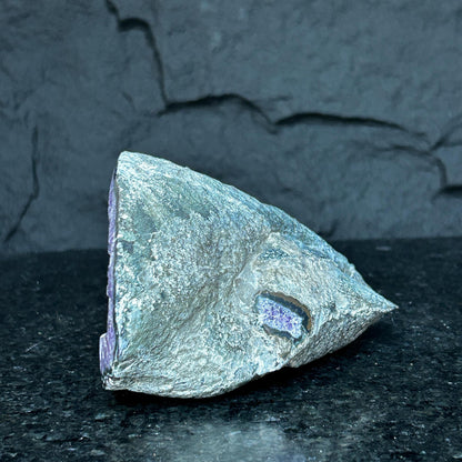 Large Deep Purple Amethyst Geode – Natural Crystal Statement Piece