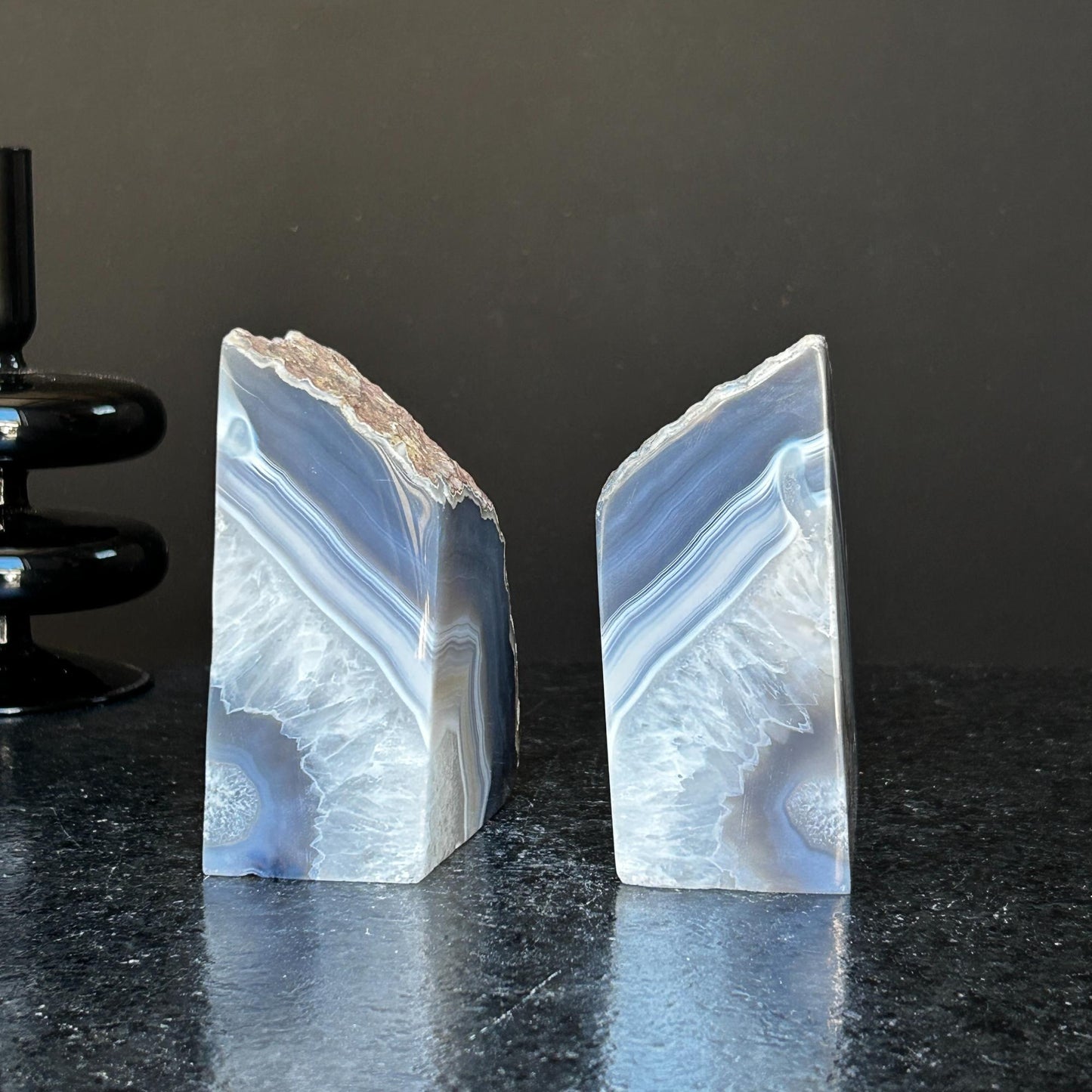 Agate Bookends, XL -  Ethically Sourced