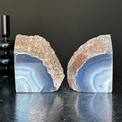 Agate Bookends, XL -  Ethically Sourced