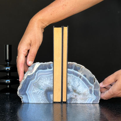 Agate Bookends, XL -  Ethically Sourced