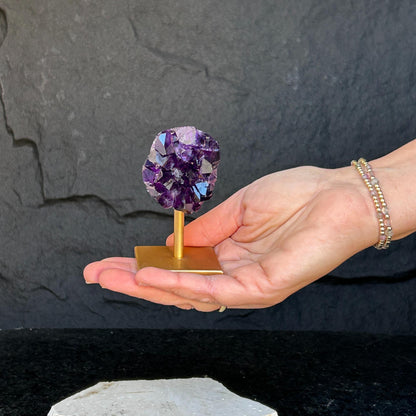 Amethyst Cluster Sets – Rare Sizes with Stands, Uruguay Ethically Sourced