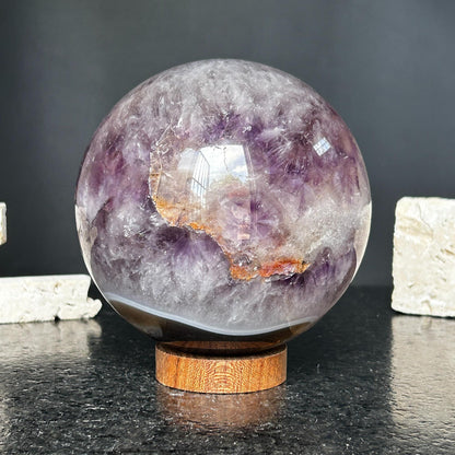 Amethyst Quartz Crystal Sphere – Extra Large Polished Display