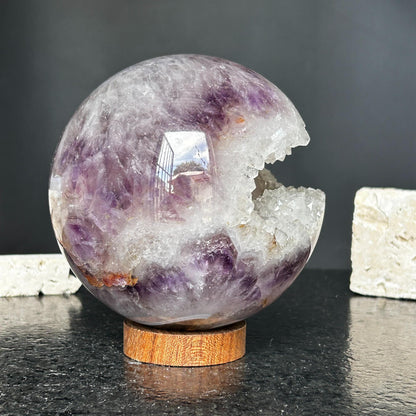 Amethyst Quartz Crystal Sphere – Extra Large Polished Display