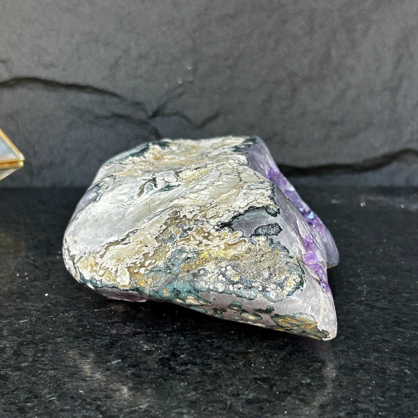 Amethyst and Agate Geode Cave, Large Cave shaped, wonderful piece for collectors, Full polished, Stunning decor Crystal