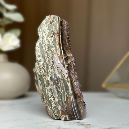 Amethyst stone, amethyst flame