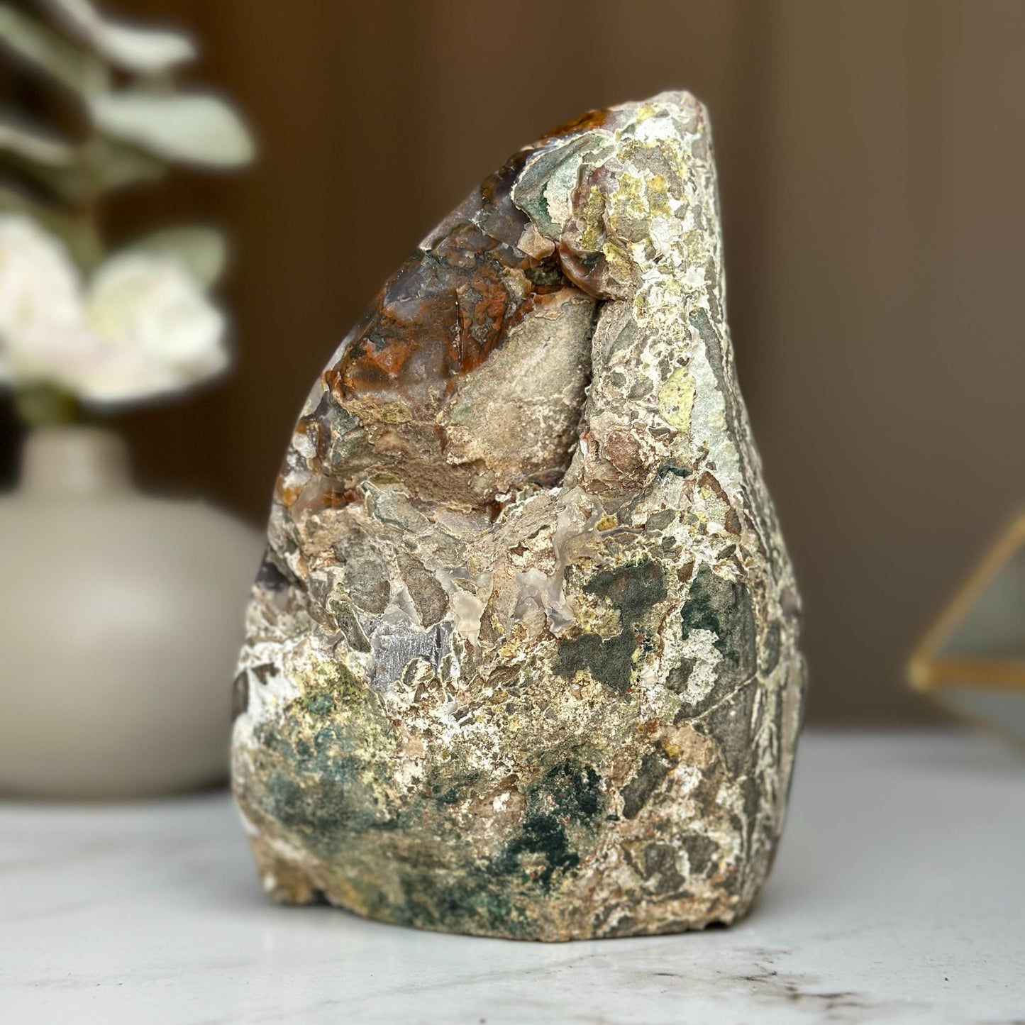 Amethyst stone, amethyst flame