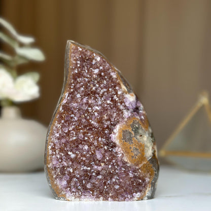 Amethyst stone, amethyst flame