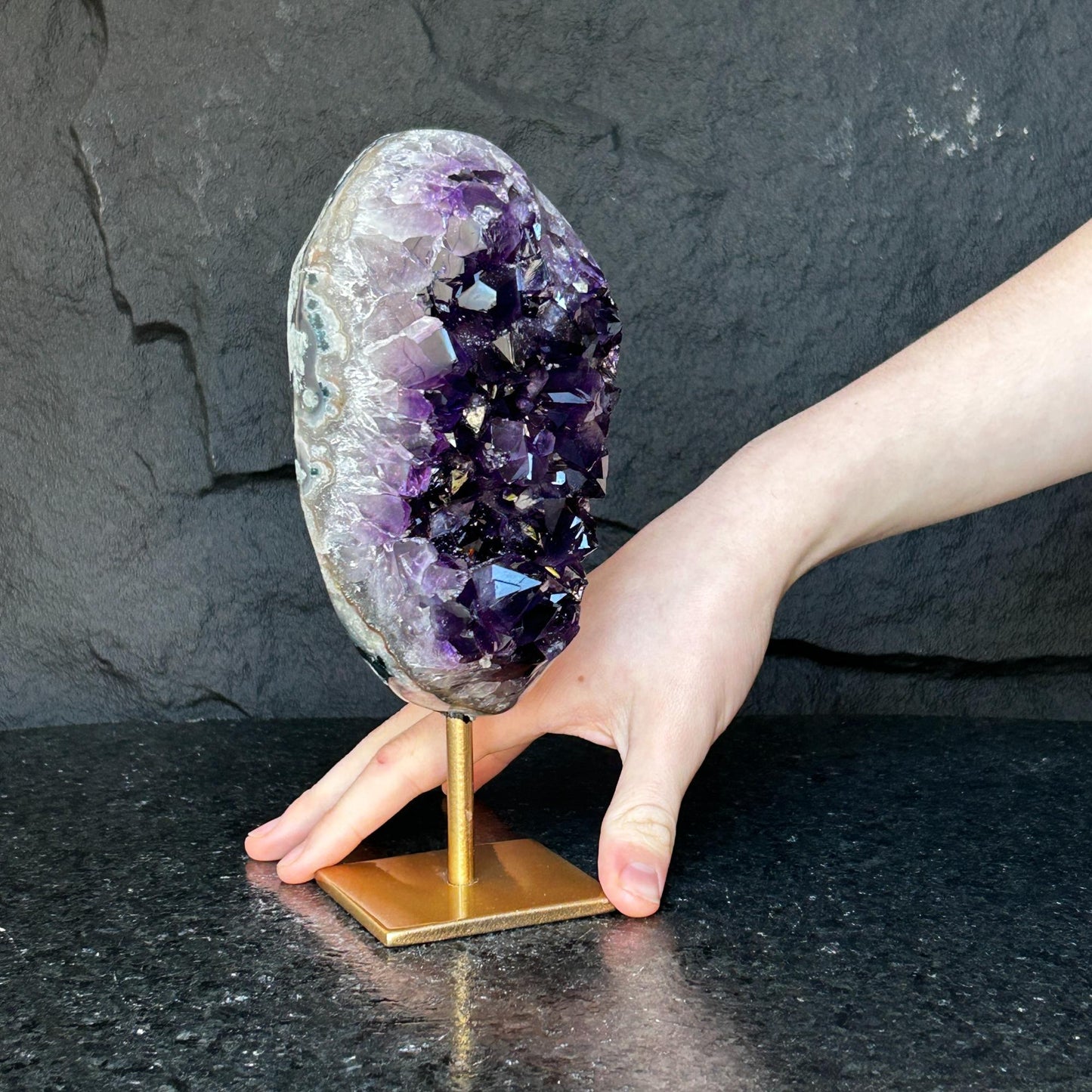 Unique Premium Amethyst with Display
