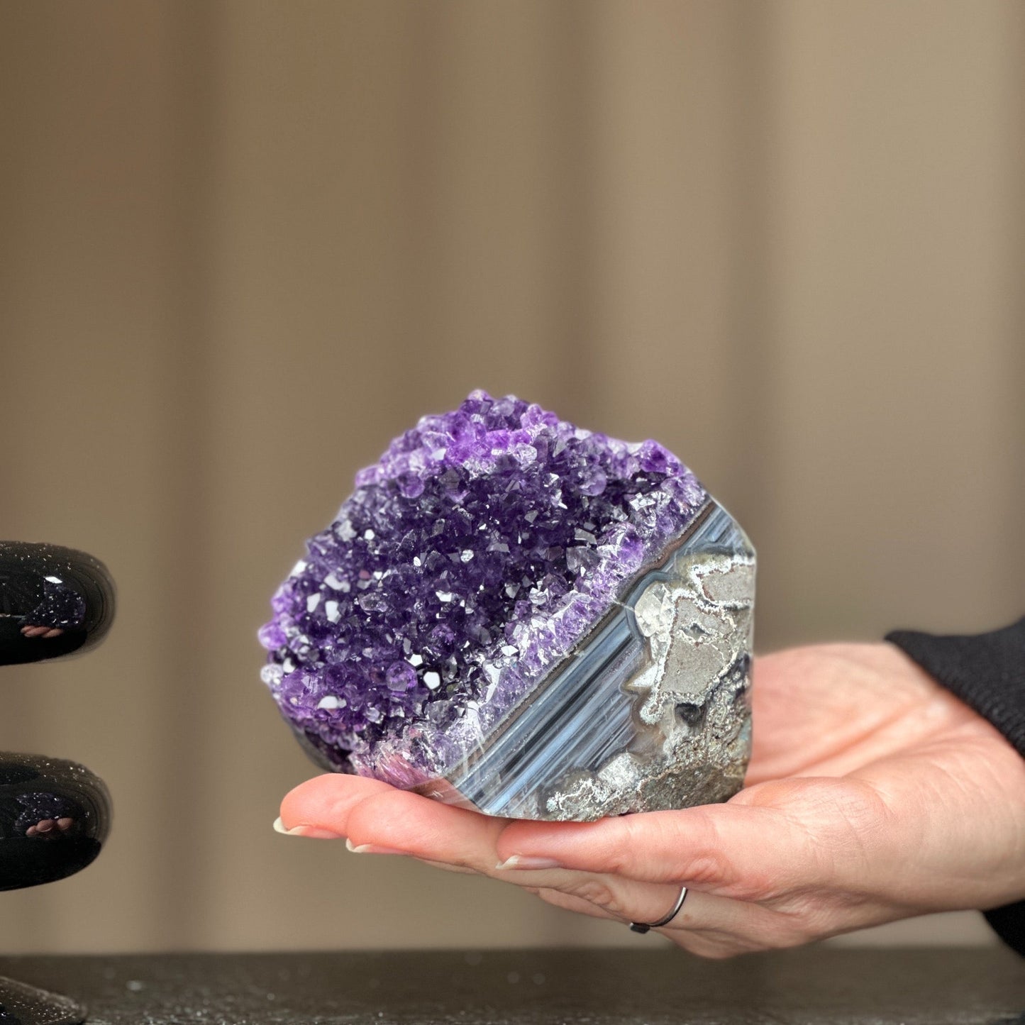 Large Amethyst Cluster – Natural Healing Crystal for Protection & Calm