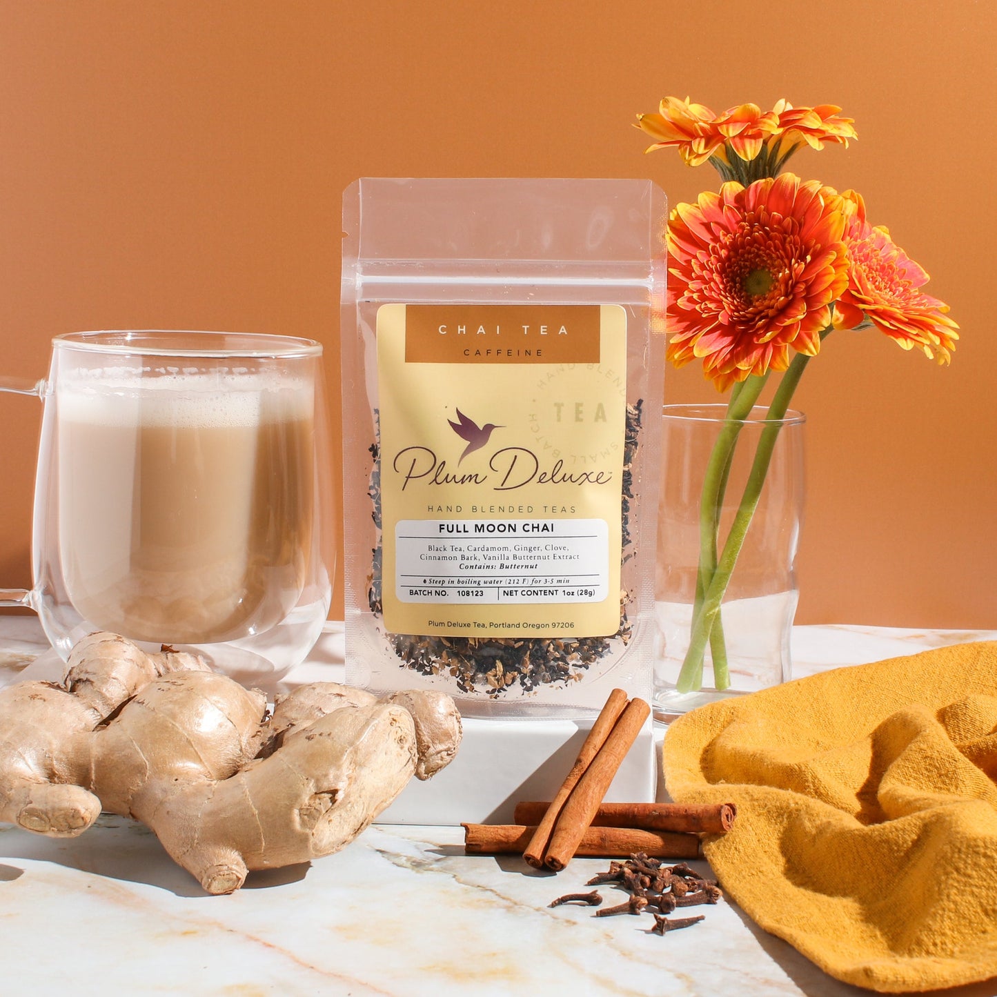 Full Moon Chai – Vanilla Butternut Masala Chai | Loose Leaf Black Tea –
