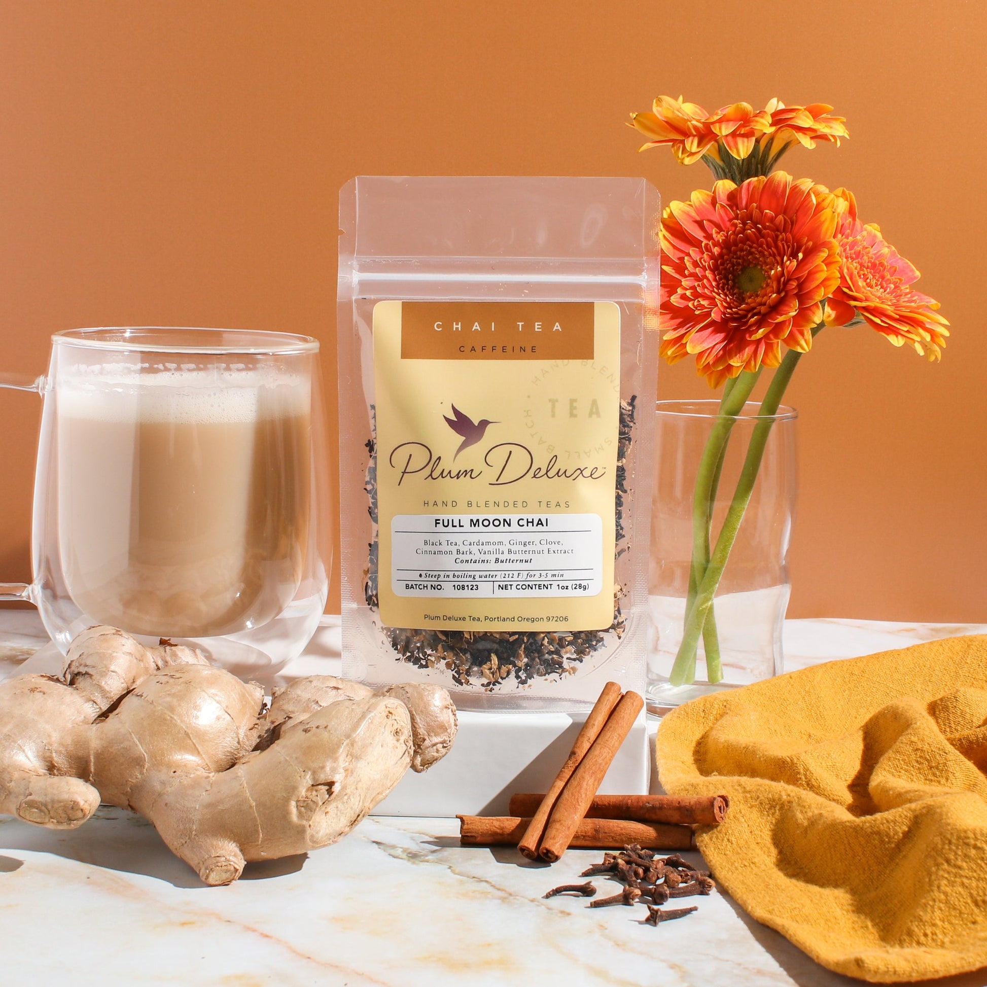 Full Moon Chai – Vanilla Butternut Masala Chai | Loose Leaf Black Tea –