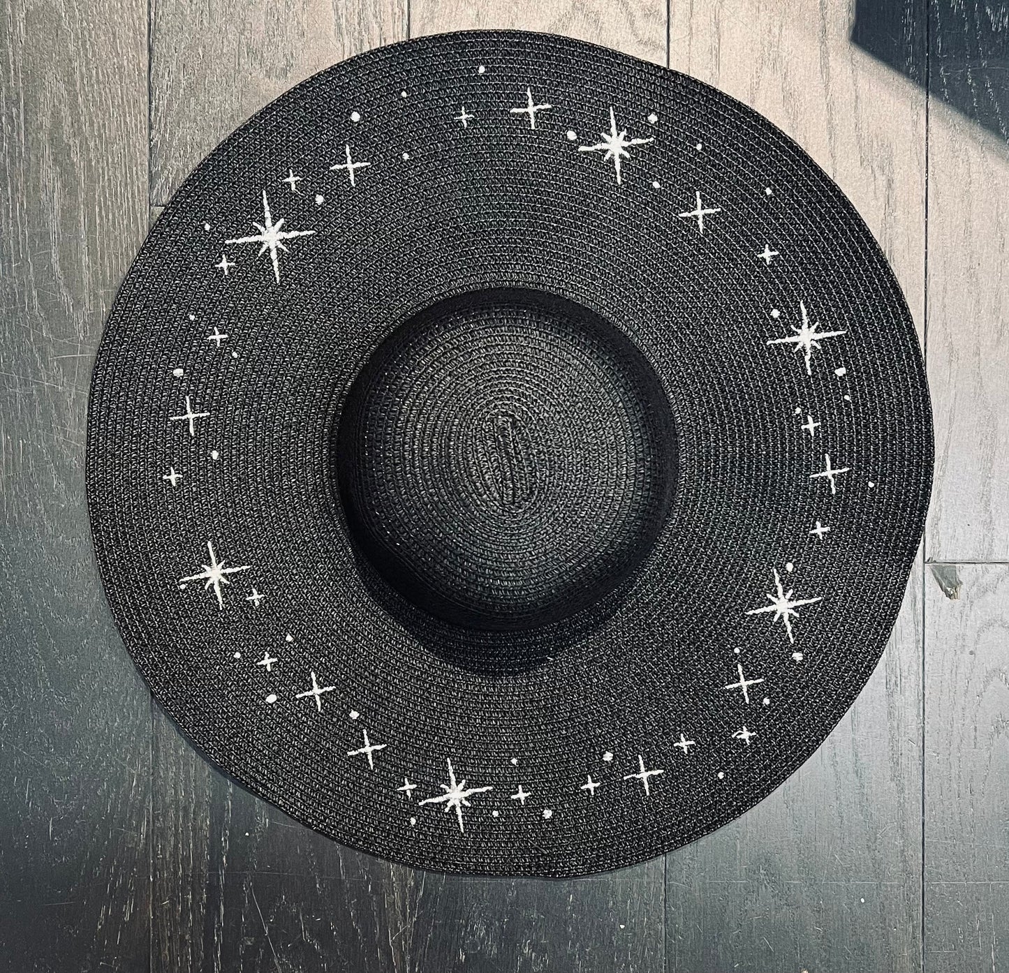 Floppy Sun Hat - XL Brim - Starry Night Silver