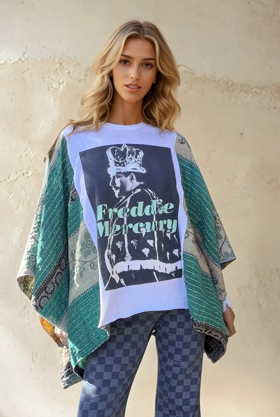Freddie Mercury Butterfly Top/Poncho