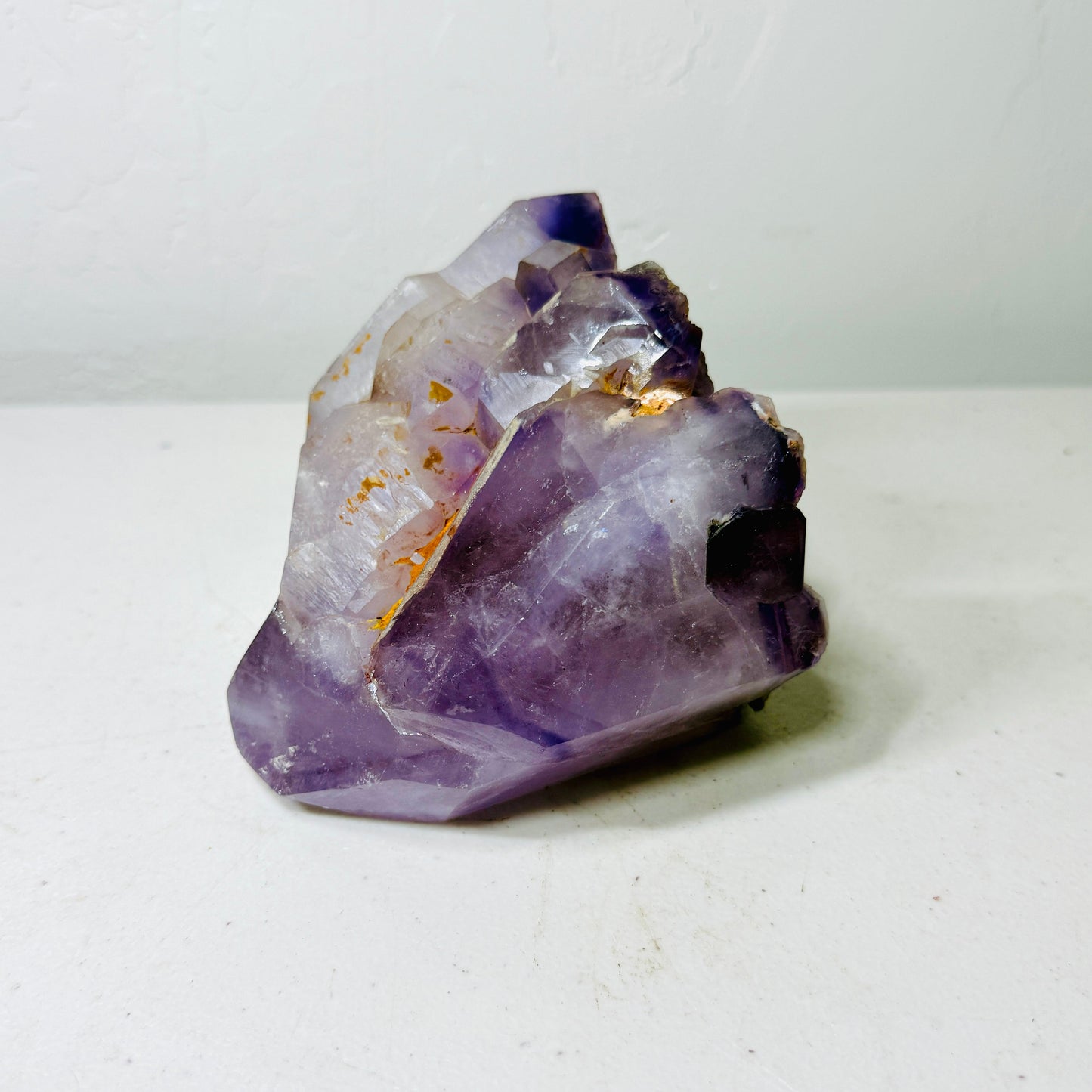 Unique Semi-Rough Amethyst Crystal Freeform with Organic Features & Natural Inclusions – 3.5 lbs –
