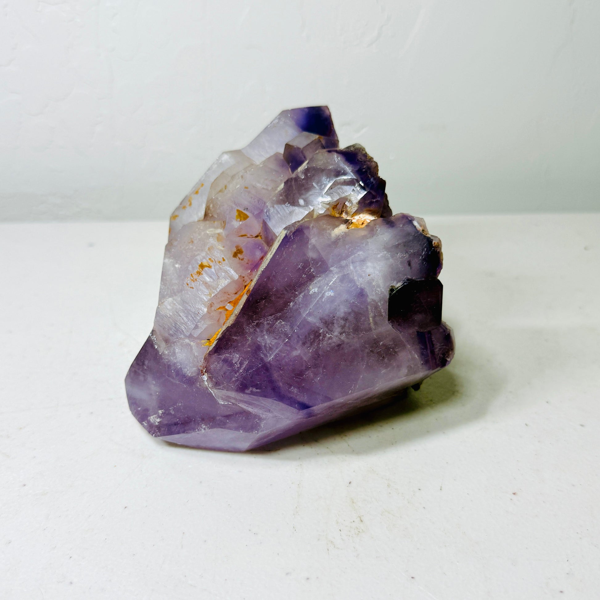 Unique Semi-Rough Amethyst Crystal Freeform with Organic Features & Natural Inclusions – 3.5 lbs –