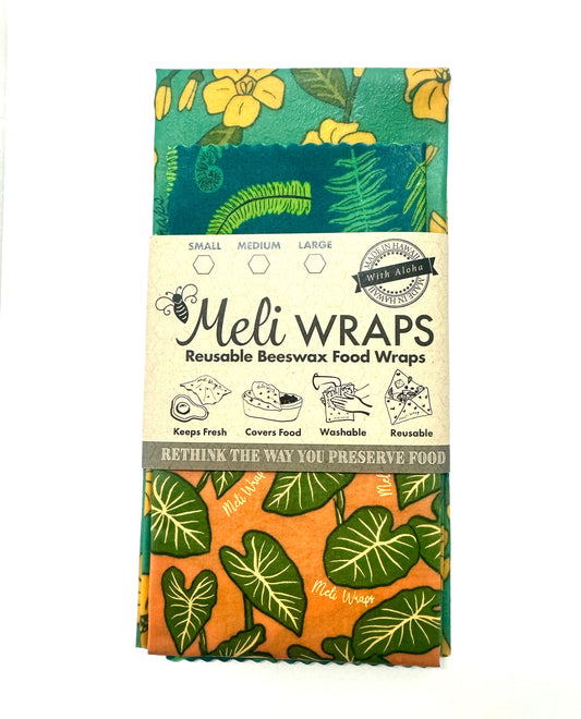 Beeswax Wrap Variety Pack - Hawaiian Print