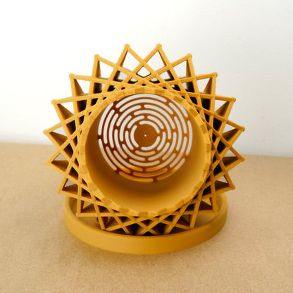 Galaxy Groove Geometric Plant Pot | 3D-Printed Planter