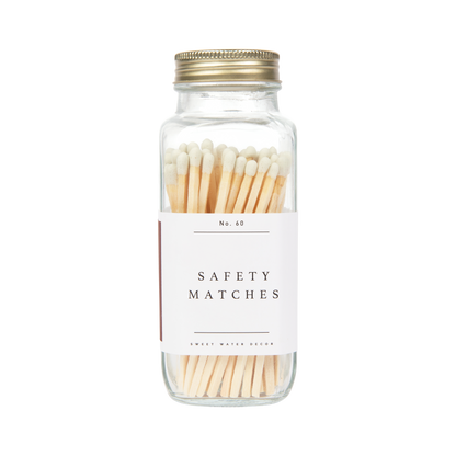 White Tip Safety Matches - 60 Count, 3.75"