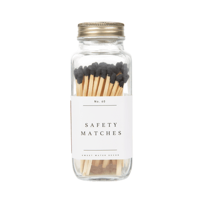 Black Tip Safety Matches - 60 Count, 3.75"