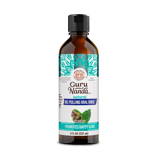 GuruNanda Oil Pulling Oral Rinse – Mint, 8 fl oz