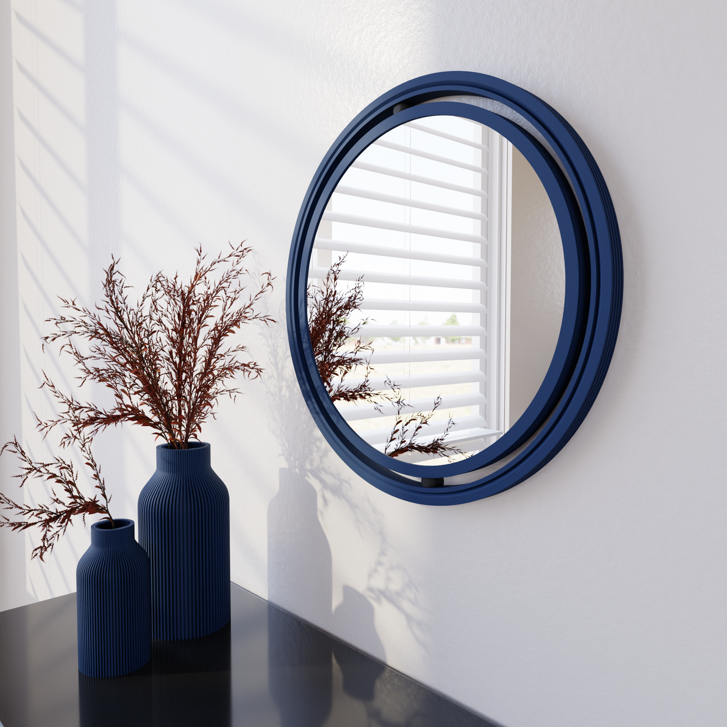 SET OF 3 GLOBE Mirror – Navy Blue Mirror