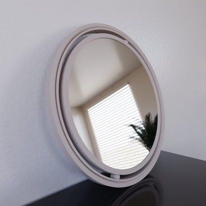 SET OF 3 GLOBE Mirror – Muted White Mirror
